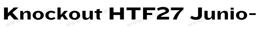 Knockout HTF27 Junio字体转换